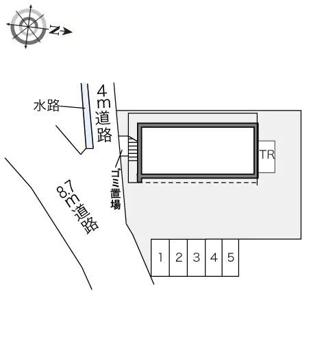 ★手数料０円★武蔵村山市中藤　月極駐車場（LP）